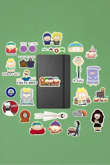 Major Selection South Park Sticker Paketi/Bullet Journal Defter Çıkartma Ajanda Laptop Etiket, 98746516846684