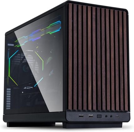 Li Dan Case A3 Siyah Ahşap Cam M-ATX Mini-Tower Kasa (G99.A3X-WDG.00)