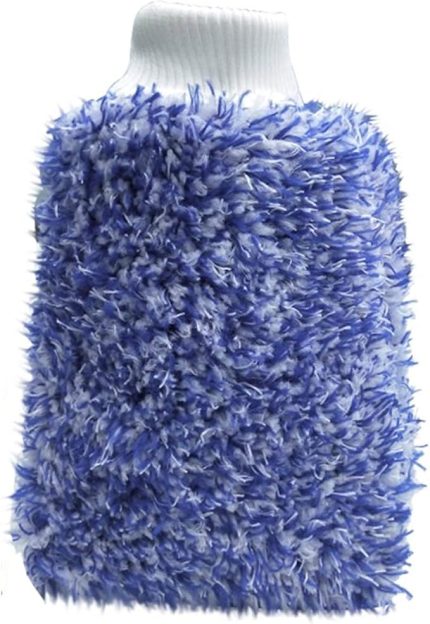Ultra Portatif Mikrofiber Araba Yıkama Eldiveni, Yumuşak Rahat Sap, güçlü su Emilimi, çizik önleme, Araba boyasını Koruyun, Ince Işçilik, yıkanması Kolay Ve kurutulması (açık mavi)