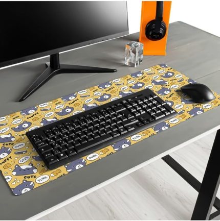 Kız Arkadaşa Hediye Sevimli Kedi Tasarımlı Mousepad - Mouse Pad - Fare Altlığı