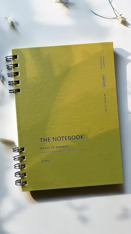 Tanıtım Spiralli 80 Yaprak Çizgili A5 Defter, Not Defteri, Okul Defteri, 4 Farklı Renk Seçeneği (03 Olive Green)