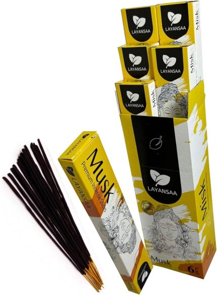 Musk (Misk) Kokusu Özel Aroma Kokusu Agarbatti Arınma Meditasyon 20 Adet 1 Paket Çubuk Tütsü