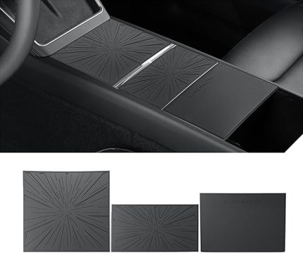 Silikon Orta Konsol Sarma Kiti Tesla Model 3 Highland 2024 2025 ve Tesla Model Y Juniper 2025, Tesla Model 3/Y Yenileme için Orta Konsol Kapağı, Tesla İç Aksesuarları