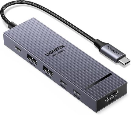 Revodok 10Gbps USB C Hub HDMI 4K@60Hz Adaptörü, 2 USB A 3.2, 2 USB C 3.2, PD 100W - iPhone 15, iPad Pro/Air, MacBook Pro/Air, Galaxy S24, Steam Deck İçin