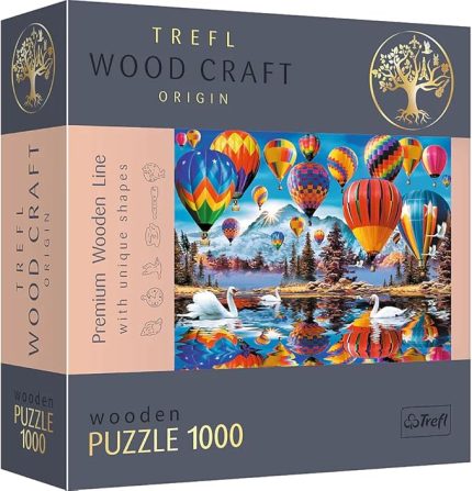 - Ahşap Yapboz, Renkli Balonlar Yapboz - 1000 Parça, Ahşap El İşi, Düzensiz Şekiller, Amerikan Anıtlarından ve Sembollerinden 100 Figür, Modern Premium Yapboz, Kendin Yap, Yetişkinler İçin Ahşap Yapboz