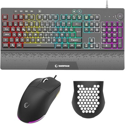 Eclipse Siyah Usb RGB Aydınlatmalı Q Gaming 4 Tuş Makrolu Oyuncu Klavye Mouse Set