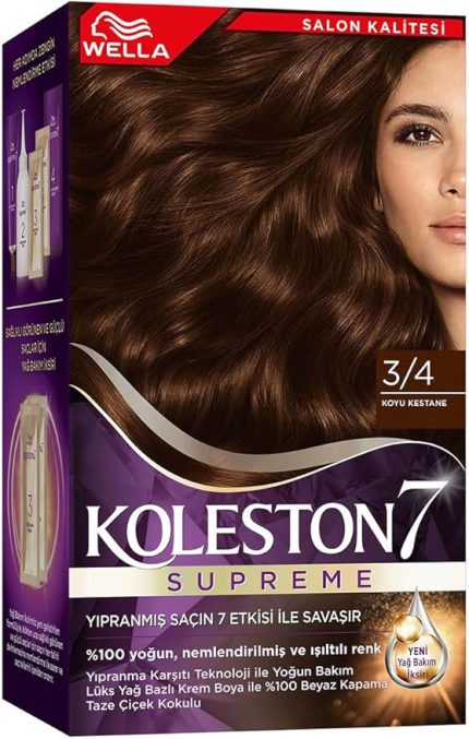 Koleston Supreme Saç Boyası 3/4 Koyu Kestane