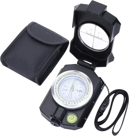 Pusula Survival Yürüyüş Askeri Su Geçirmez Lensatic Pusula Kamp Avcılık için Inclinometer ile