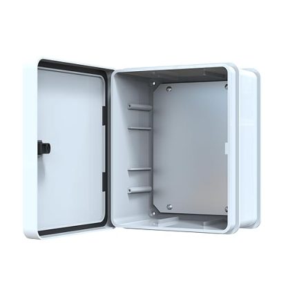 Abs Pano 25 x 30 x 15.2 cm Taban Saclı IP65 Plastik Pano Montaj Plakalı Elektrik Kutusu Pano Darbeye Dayanıklı Dış Ortam Muhafaza Kutusu ABS Pano POLİ 022