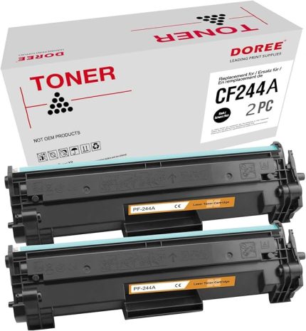 HP CF244A için CF244A Toner Değiştirme，HP Laserjet Pro M28w M15w M15a M16a M16w MFP M28a MFP M29a MFP M29w Yazıcı, Çipli 1 Paket Siyah