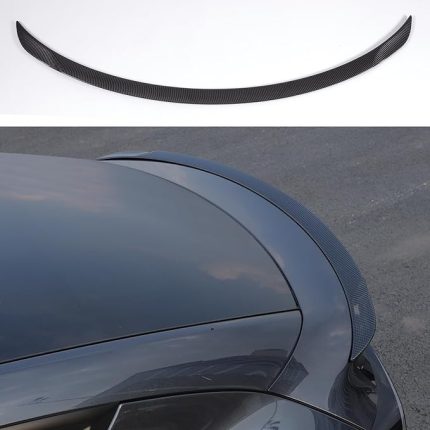 Tesla Model Y Juniper 2025 2026 için Spoiler Yeni Lansman Serisi Aksesuarları Performans Orijinal Arka Spoiler Kanat Dudak Kuyruk (Parlak Karbon Fiber)