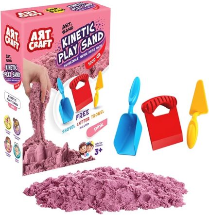 Craft AKSESUARLI PEMBE KİNETİK OYUN KUMU 1000 GR