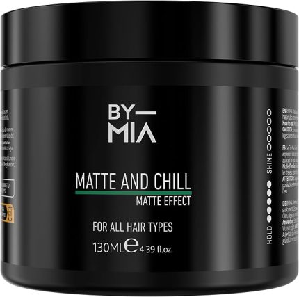 MIA Matte And Chill Ultra Doğal Mat Görünüm | Süper Yüksek Tutuş | Erkekler ve Kadınlar İçin Saç Vaksı 130 ml