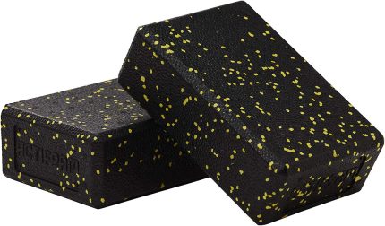 Yoga Blok 2'li SET Yoga Köpüğü Yoga Bloğu (Siyah + Sarı Orta Sert)