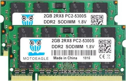 4GB (2x2GB) PC2 5300 SODIMM RAM DDR2 667MHz 2Rx8 2GB DDR2 5300s PC2 666MHz Bellek 200-Pin CL5 1,8V Not Defteri iMac, mac Mini, MacBook, MacBook Pro, Intel için