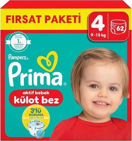 Külot Bebek Bezi 4 Beden 62 Adet Maxi Fırsat Paketi