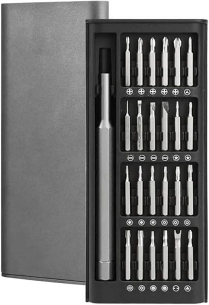 25 Parça Saatçi ve Gözlük, Bilgisayar Tamir Tornavida Seti, Mıknatıslı Uçlar ve Özel Kutulu, Hassas Elektronik Tamir Kiti