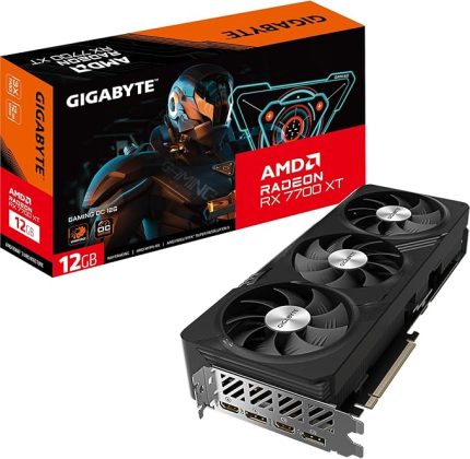 Radeon RX 7700 XT GAMING OC 12GB Grafik Kartı - 12GB GDDR6 192-bit, Windforce soğutma sistemi, Metal arka plaka, DP 2.1, HDMI 2.1, AMD RDNA 3 mimarisi, GV-R77XTGAMING OC-12GD