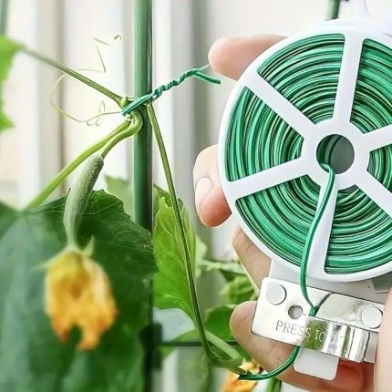 50 Metre Kendiliğinden Kesici Bıçaklı Bitki Saksı Kablo Sabitleme Teli