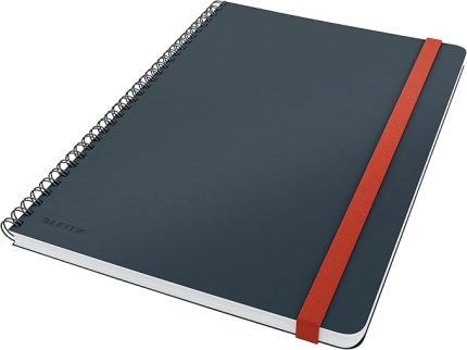 44840089 Cosy Soft Touch Spiralli Büyük Boy Kareli Defter, B5