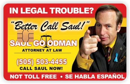 Aksesuar Better Call Saul Kartviziti Kart Kaplama Sticker Kart Etiketi