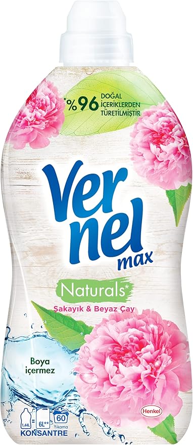 max AromaTherapy+ Şakayık & Beyaz Çay 60 Yıkama Konsantre Çamaşır Yumuşatıcısı (1 x 1440 mL)