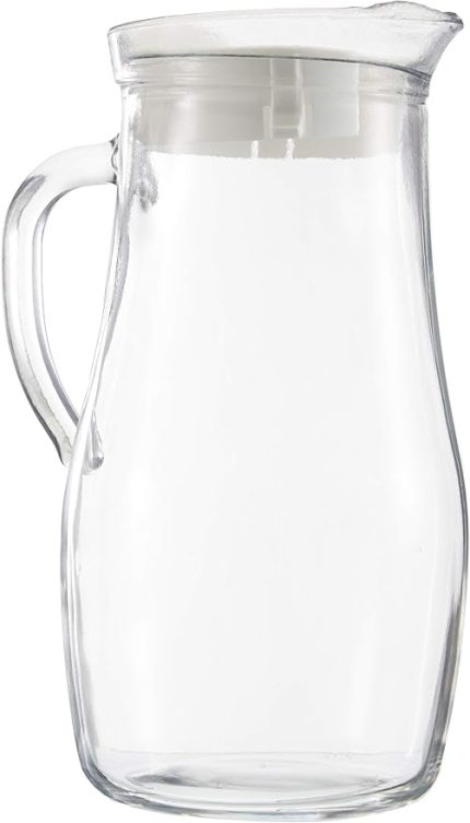 Misket Tekli Sürahi, 1.8 L Hacim, Cam, Beyaz