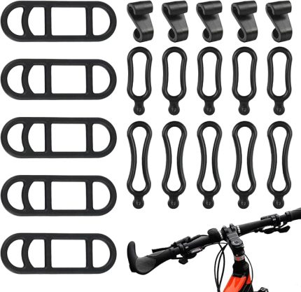 15 adet elastik bisiklet silikon bandı, el feneri lastik bant tutucu, el feneri silikon bantlar, 5 küçük kancalı, bisiklet ışığı, lastik bant, bisiklet ışığı, el feneri, kilometre sayacı