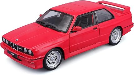 1988 BMW 3 Series M3 (E30) 1:24 Model Araba - Kırmızı, Detaylı ve Koleksiyonluk Mini Maket