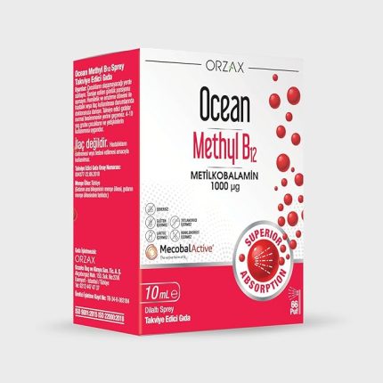 Methyl B12 1000 mcg Metilkobalamin içeren Dilaltı Sprey (1 x 10 mL)