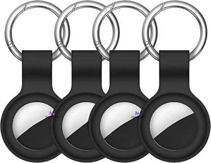 ile Uyumlu 4’lü Silikon Kılıf Seti Anahtarlık Arkası Kapalı Düşmez Yıkanabilir Esnek (Siyah)