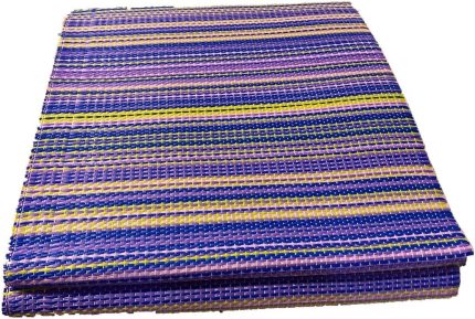 STORE KATLANABİLİR PLASTİK HASIR KİLİM DIŞ MEKAN PİKNİK KAMP SERGİSİ ÇİFT DİKİŞ (Pembe, 175 X 220 CM)