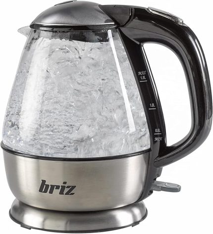 BR711 Inox Su Isıtıcı Cam Kettle