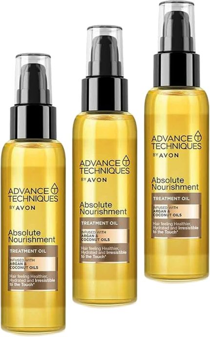 Advance Techniques Argan ve Hindistan Cevizi Yağı İçeren Saç Bakım Yağı 100 Ml. Üçlü Set