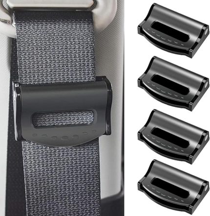 Araba Emniyet Kemeri Ayarlayıcı Oto Emniyet Kemeri Klipsi Omuz Boyun Askısı Pozisyoneri Yetişkinler, Çocuklar için (4 Paket)