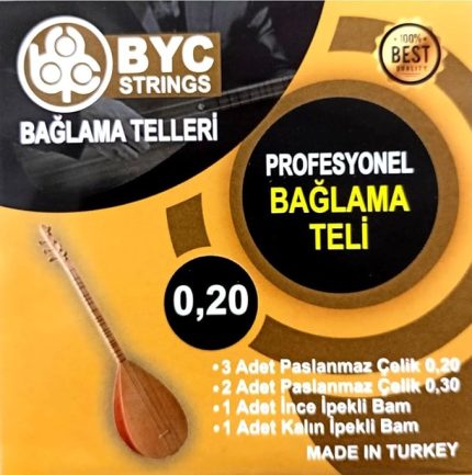 Uzun Sap Saz Teli Takım 0.20 Uzun Sap Bağlama Teli