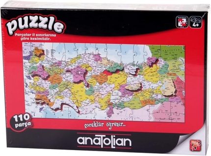 Eğitici Puzzle - Türkiye Haritası İller / 110 Parça, #7401
