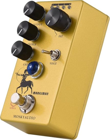 Overdrive/Preamp/Booster Gitar Efekt Pedalı 4 Kırpma Modu Anahtar ve Çıkış/Tiz/Kazanç Kontrolleri Elektro Gitar iç Kompakt Taşınabil Dijital Gitar Efekt İşlemcisi - MARKSMAN