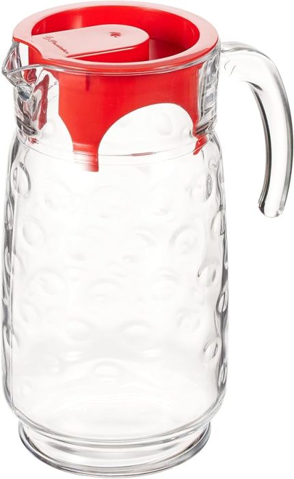 Rings Kapaklı Sürahi Kırmızı