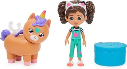 Dollhouse, Cat-tivity Set, Kittycorn At – Gabby ve Kico gökkuşağı tek boynuzlu at seti, 3 yaşından büyük çocuklar için uygundur