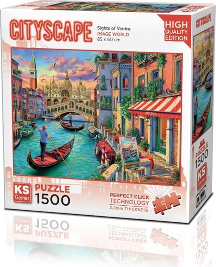 Sights Of Venice 1500 Parça Puzzle -KS Puzzle