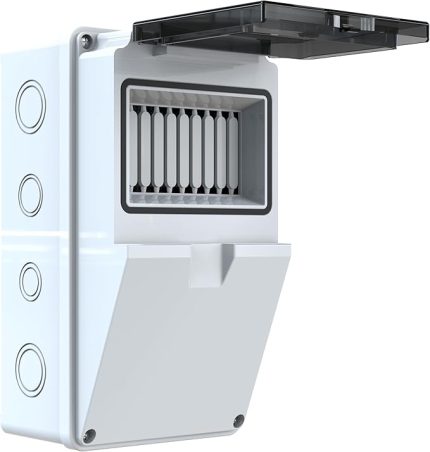 Kombinasyon Kutusu 5 Sigorta Kapasiteli IP44 12 x 22 x 11 cm POLİ 031