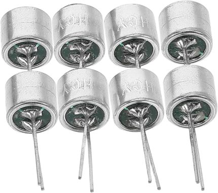 8 Adet 6050 Pin Güvenlik Mikrofon Eklentileri Elektret Kondansatör Bounce Seramik Mini Sesle Etkinleştirilen Mikrofon Parçaları