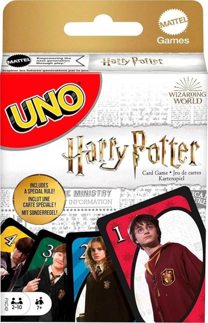 Games UNO Harry Potter™ UNOÒ Harry Potter™ Kart Oyunu, film temalı 112 kartlık deste, 7 yaş ve üzeri için FNC42