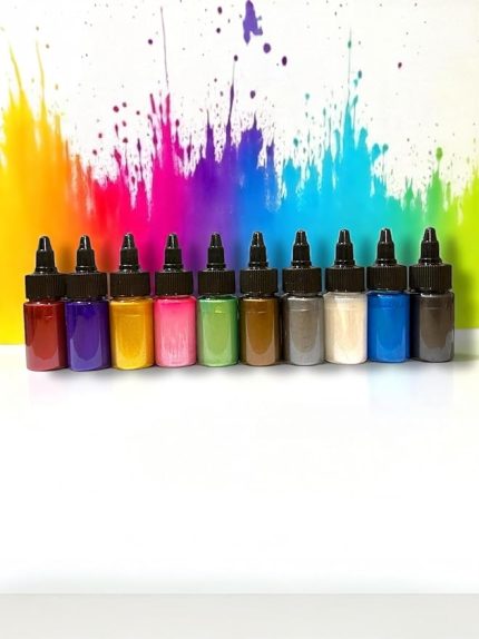 Bazlı Parlak Sıvı Sedefli Pigment 10 Renk X 30 gr