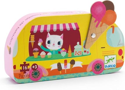 Dekoratif Puzzle 16 Parça Ice Cream Truck DJ