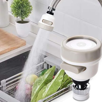 360° Ayarlanabilir Musluk Başlığı – Su Tasarruflu Lavabo Ucu, 3 Farklı Püskürtme Modu, Sıçramaya Dayanıklı Tasarım | Mutfak ve Banyo Lavaboları İçin Döner Musluk Başlığı
