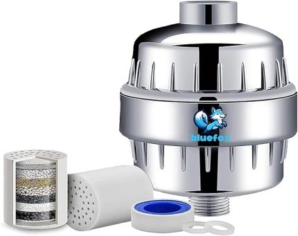 SILVER Duş Filtresi – Klor ve Ağır Metal Arıtmalı, KDF 55 + Aktif Karbon, Saç ve Cilt Dostu, Kireç Önleyici, Evrensel Uyumlu, Aletsiz Montaj, Su Yumuşatıcı Filtreli, 3 Yıl Garantili