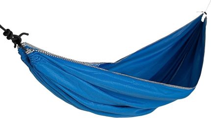 Premium Hamak%100 Polyerster Kaliteli Kumaş Hamak, Birinci sınıf kamp hamağı,Taşınabilir Hamak, Nefes Alan Rahat Hamak, dış mekan, ultra hafif, seyahat hamağı (Saks Mavisi)