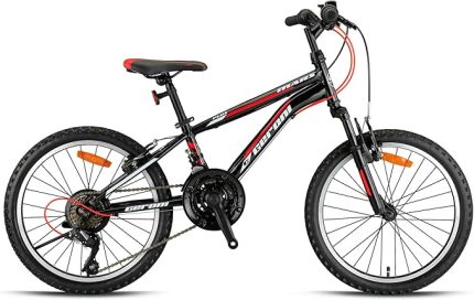 MARS PLUS - 26" - MTB - 14' - 21 Vites - V.B - Parlak Siyah-Kırmızı/Beyaz